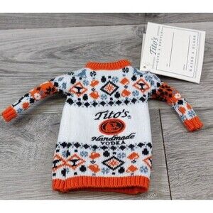 Tito’s Handmade Mini Ugly Sweater Bottle Cover Collectible Koozie Bottle